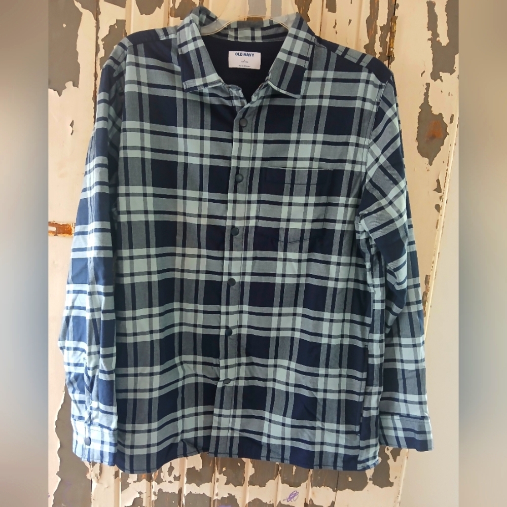 NWOT Fully Lined Large Snap Front Shirt by Old Navy